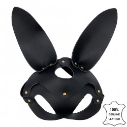 BLACK BAD BUNNY MASK WITH REMOVABLE EARS